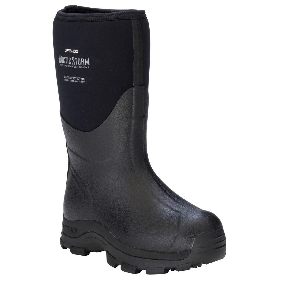 MEN'S ARCTIC STORM MID BOOT - BK-Black &amp; Grey | Dryshod ARSMMBK - Image 3